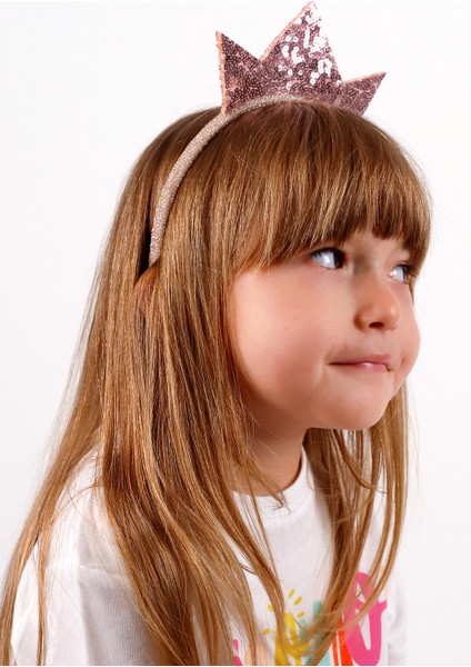 Rose Payetli Kız Çocuk Kraliçe Taç fırsatları