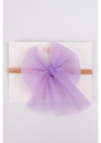 Lila Tül Fiyonk Saç Bandı modelleri