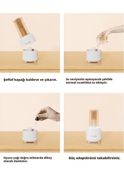 Hava Nemlendirici Buhar Makinesi ve Aroma Difüzörü