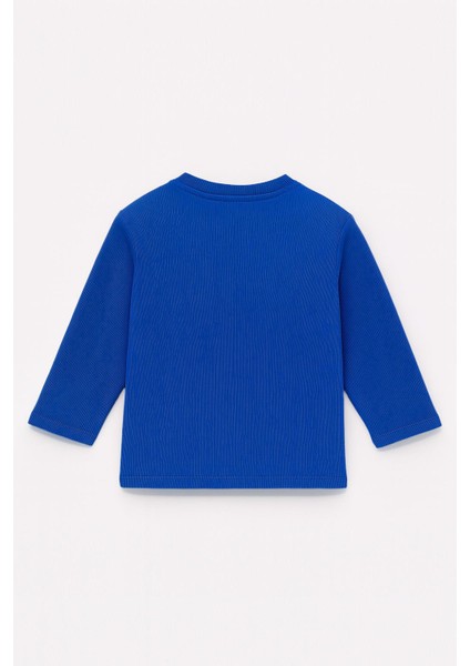 Unisex Çocuk Happiness Nakışlı Cepli Fitilli Kaşkorse Tişört modelleri