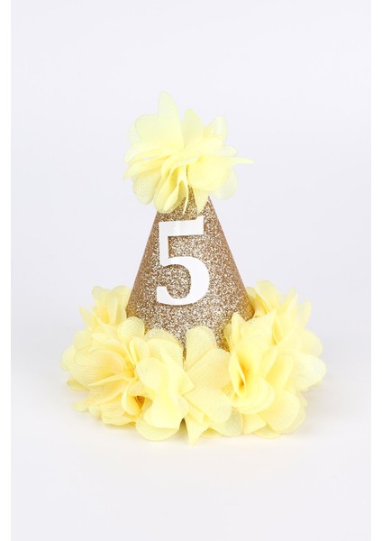 Sarı 5 Yaş Huni Doğum Günü Klips Toka fırsatları