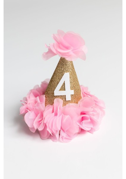 Pembe 4 Yaş Huni Doğum Günü Klips Toka fırsatları