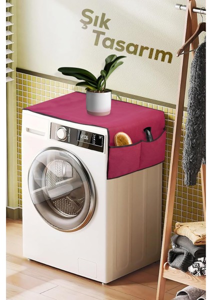 Çamaşır Makinesi Örtüsü 4 Cepli Banyo Düzenleyici Organizer Buzdolabı Örtüsü Depolama Hurç fiyatları