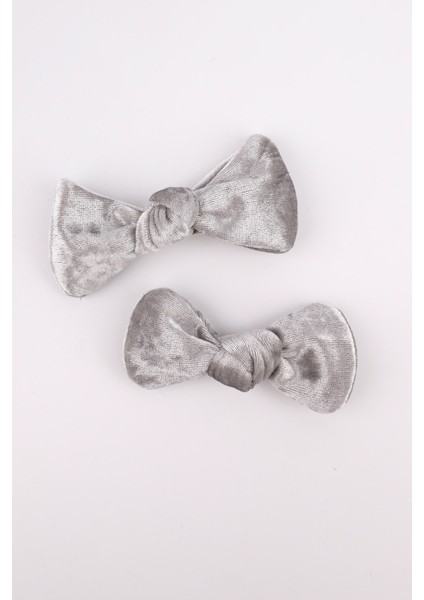 Gri 2'li Kadife Kız Çocuk Klips Toka indirimleri