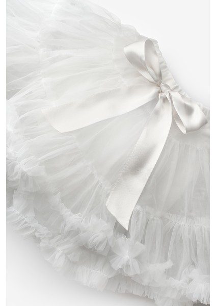 Beyaz Kız Çocuk Tütü Etek - Bonita