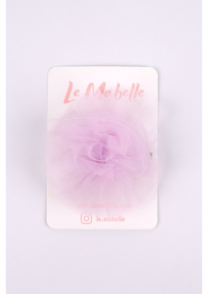 Lila Tül Çiçek Kız Çocuk Klips Toka fırsatları