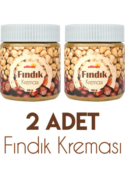 Fındık Kreması Katkısız %55 Fındık - 200 gr x 2 Adet