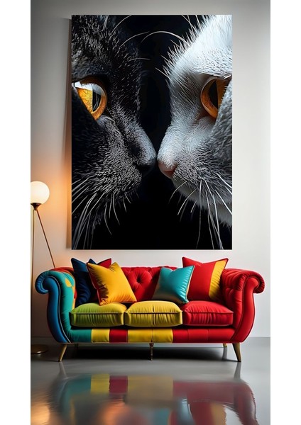 Ya Aşk Ya Da Kavga 1 Ev Duvar Salon Güzellik Salonu Ofis Dükkan Dekarasyon Kanvas Tablo