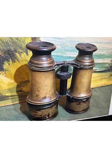 Antika Pirinç Dürbün Kapalı Halde 11 cm Boyunda indirimleri