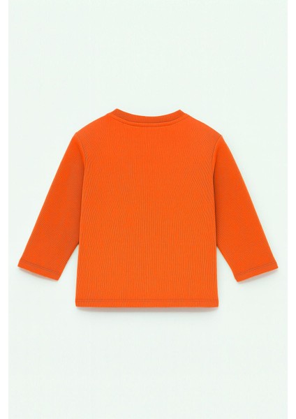 Unisex Çocuk Happiness Nakışlı Cepli Fitilli Kaşkorse Tişört modelleri