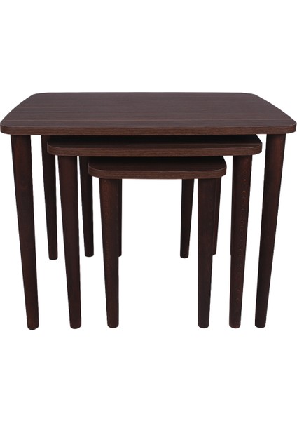 Yuvarlatılmış Kenarlı Zigon Sehpa, Ceviz fiyatları