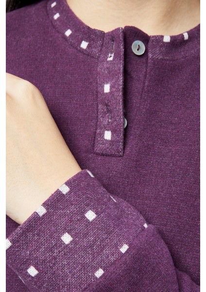 Mooncover Kadın Kışlık Pijama Takımı Mor