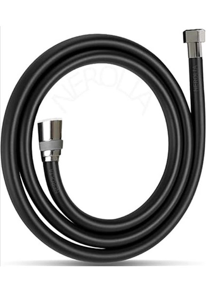 -150CM Siyah Pvc Duş Hortumu/ultra Dayanıklı Duş Spirali