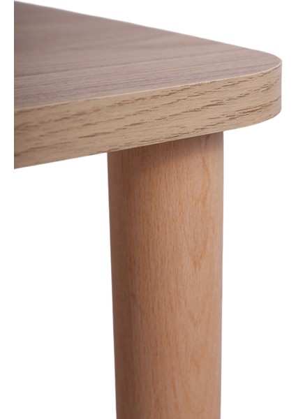 Yuvarlatılmış Kenarlı Zigon Sehpa, Meşe indirimleri