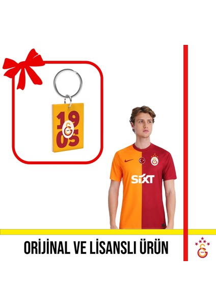 Lisanslı 2023/2024 Parçalı 5 Yıldızlı Iç Saha Forması ve Sarı-Kırmızı 1905 Yazılı Logolu Anahtarlık