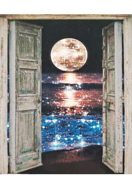 5d Elmas Taş Işleme Kiti 40X50 cm Işıltılı Dolunay Desen fiyatları