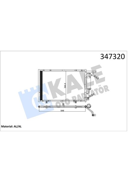 Klıma Radyatoru Komple B-Max 12>1.4-1.6 Tı Tourneo Courıer C4A 14> 1.5-1.6 Tdcı Fıesta Vı 08>14 1.25-1.4-1.6 Tı