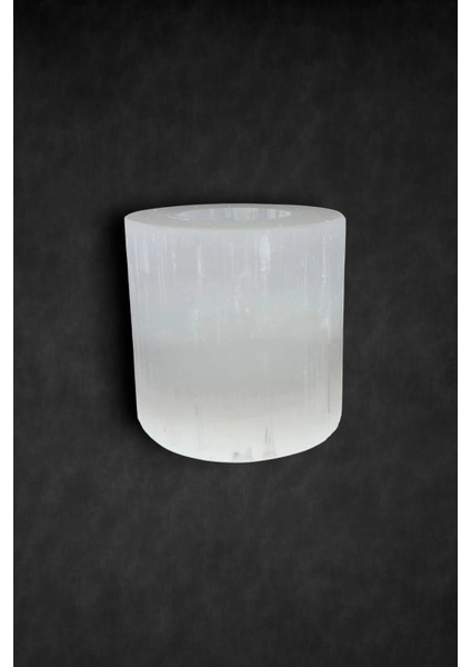 Beyaz Selenit Mumluk 8 cm Tealight Mumluk modelleri