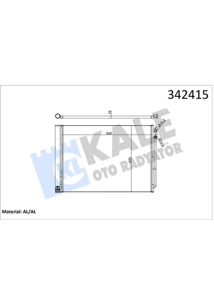 Klıma Radyatoru Bmw F07 F10 F11 F18 F06 F12 F13 F01 F02