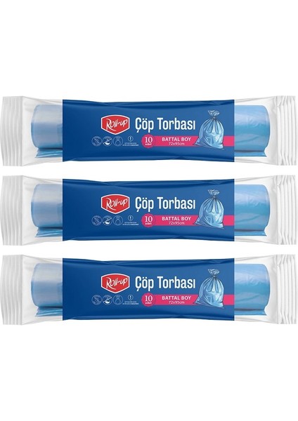 Çöp Torbası Battal 72X95CM 10 Adet x 3 Paket