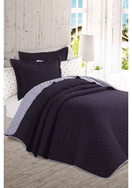 Washed Soft Çift Taraflı 6 Parça Çeyiz Seti Antrasit