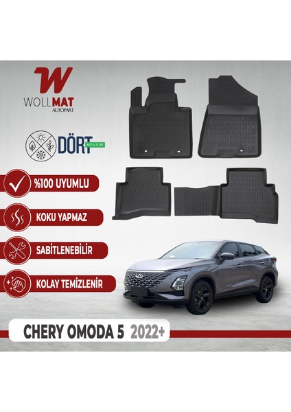 Chery Omoda 5 Paspas 2022+ 3D Havuzlu Paspas Seti