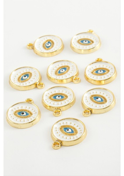 Wizard Göz Tek Kulp Mineli Bileklik ve Kolye Ucu Aparatı 1 Adet-Beyaz fiyatları