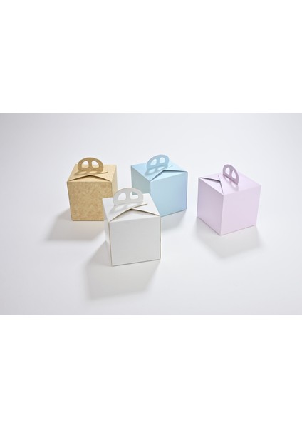 Pasta Kabı Beyaz-Kraft 10 x 10 cm 25 Adet indirimleri
