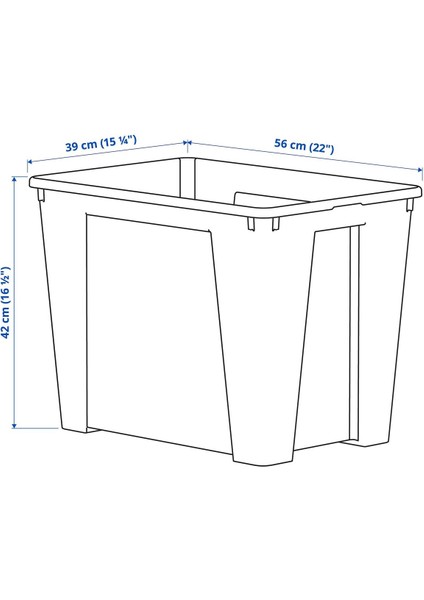 Kutu, Şeffaf, 65 Lt fırsatları