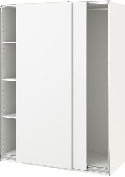 Pax Sürgü Kapaklı Gardırop, Beyaz, 150X66X201 cm