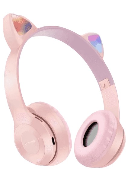 Kedili Işıklı Bluetooth Kulaklık