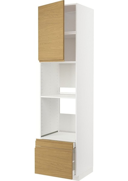 Fırın Boy Dolabı, Voxtorp Meşe Görünümlü, 60X60X240 cm