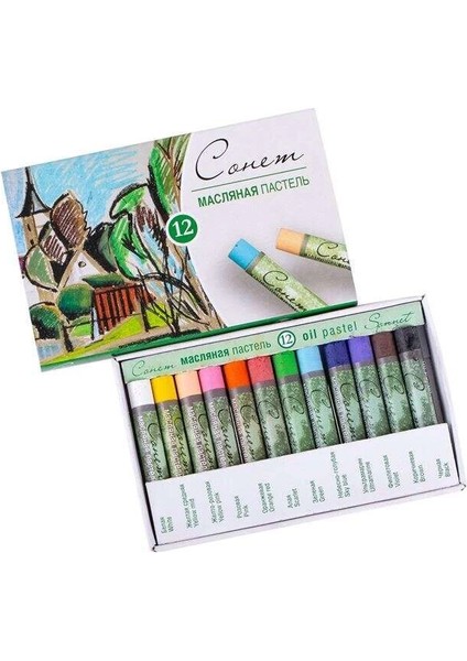 Sonnet Yağlı Pastel Boya Seti 12 Renk