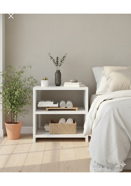 Eko Komodin Yan Sehpa Çok Amaçlı Raf Dolabı