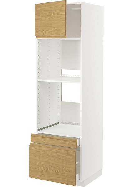 Fırın Boy Dolabı, Voxtorp Meşe Görünümlü, 60X60X200 cm