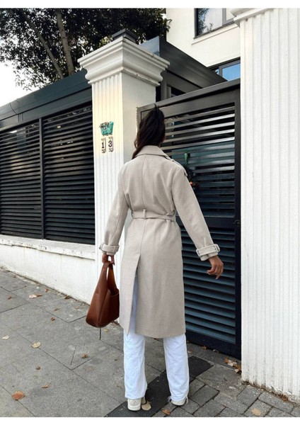 Kuşaklı Kabanlar Astarlıdır Apoletli Uzun Kaşe Kaban fiyatları