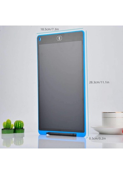 T12 Mavi Writing Tablet LCD 12 Inç Dijital Kalemli Çizim Yazı Tahtası fırsatları