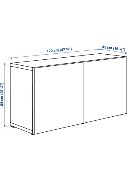 Duvar Dolabı, Beyaz, 120X42X64 Cm, Hanvıken modelleri