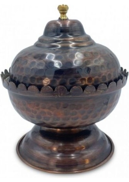 Şekerlik Kapaklı Çekiçli Bakır 3'lü Set Eskitme fiyatları