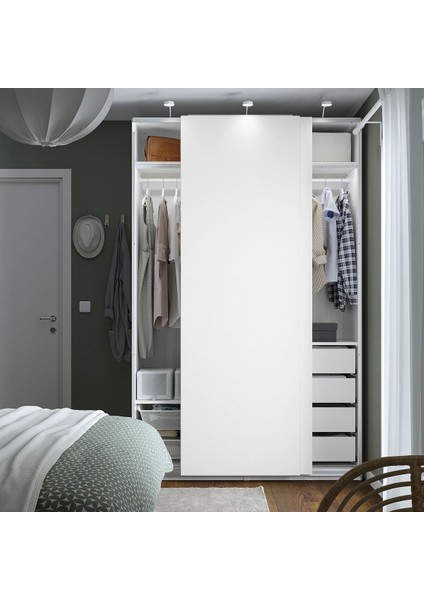 Pax Sürgü Kapaklı Gardırop, Beyaz, 150X66X236 cm fiyatları