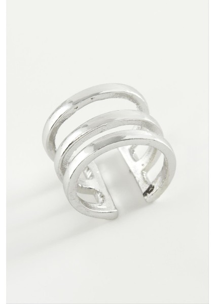 Wizard 3 Sıra Metal Yüzük-Gümüş Rengi fiyatları