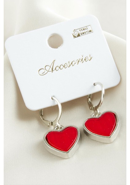 Wizard Kalp Polyester Küpe-Mor