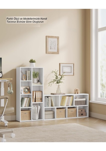 Kitaplık Ofis Dolabı Çok Amaçlı Raf 7 Bölmeli modelleri