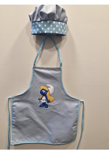 Kız Çocuk Aşçı Önlük Şapka Takımı