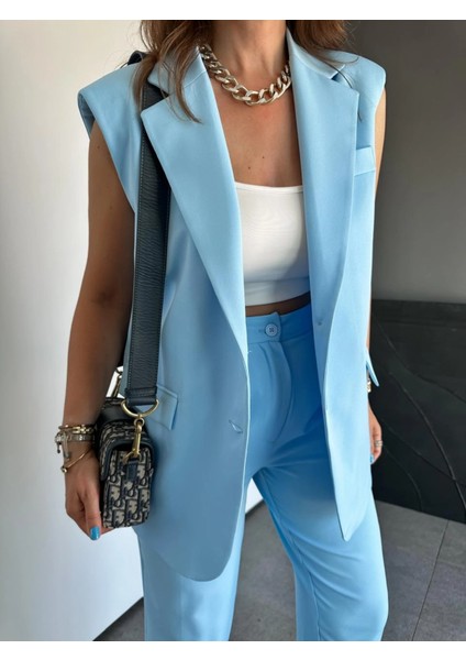 Zr Model Marka Vatkalı Yelek Pantolon Takım - Havuç Pantolon Uzun Yelek Düz Renk Takım modelleri