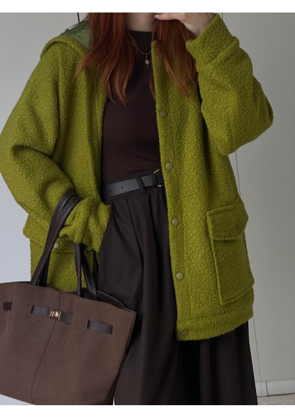 Orijinal Marka Kısa Kalın Astarlı Teddy Kaban Mont Ceket Ithal Kumaş