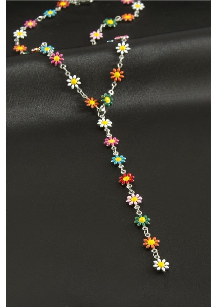 Wizard Papatya Mineli Çelik Y Kolye-Gümüş Rengi fiyatları