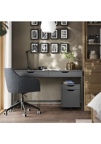Çalışma Masası, Koyu Gri, 132X58 cm fiyatları
