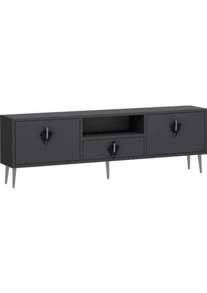 1312DROPCT-32 Tv Sehpası Antrasit-Gümüş fiyatları