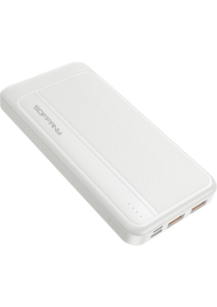 AG02-001 20.000 mAh P.Bank 2 Type-C + 1 USB Çıkışlı Beyaz indirimleri